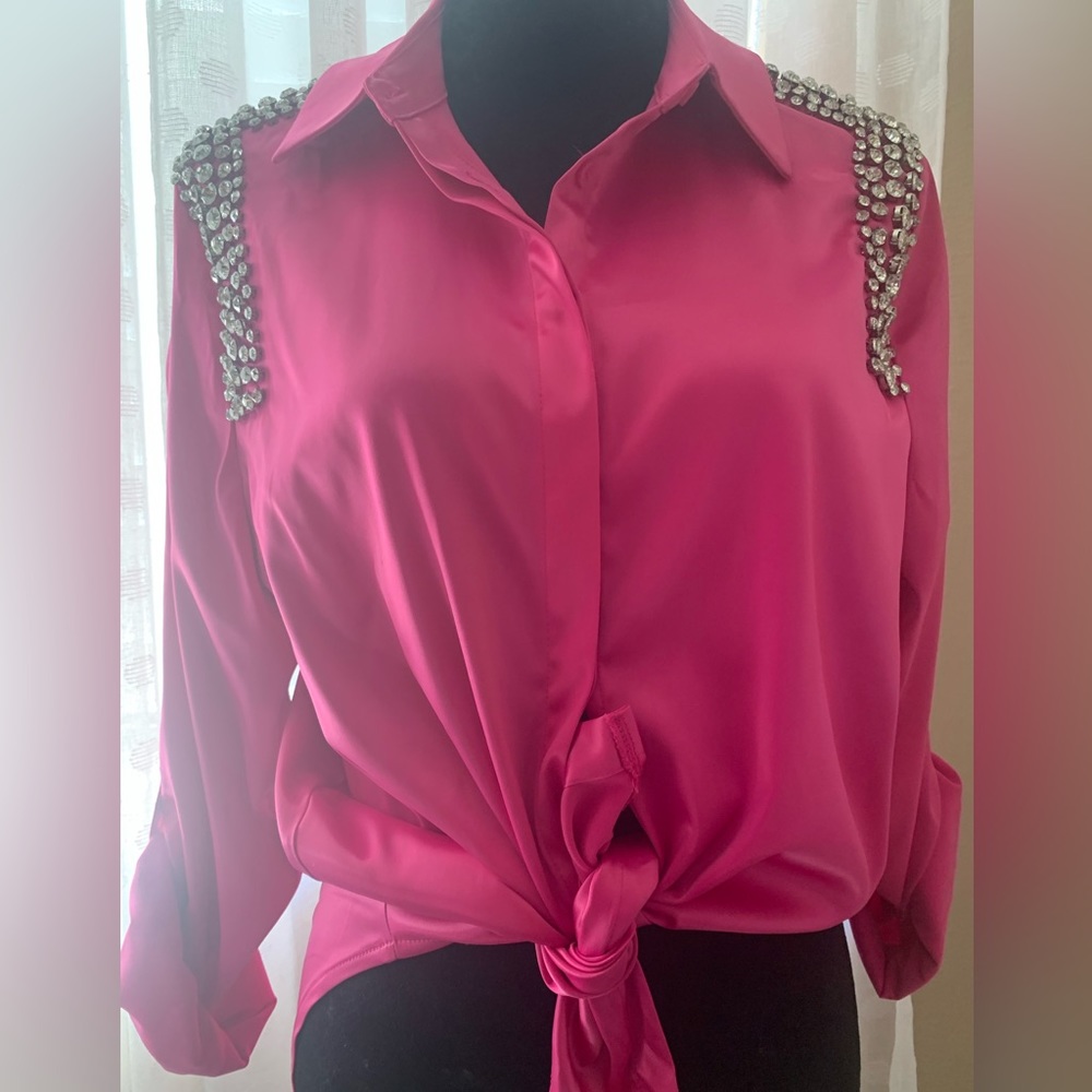 pink blouse size L